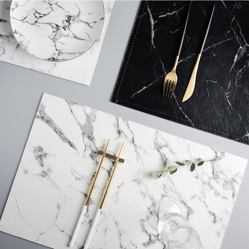 Marble Coaster Set - Tappetino isolante termico in PU di