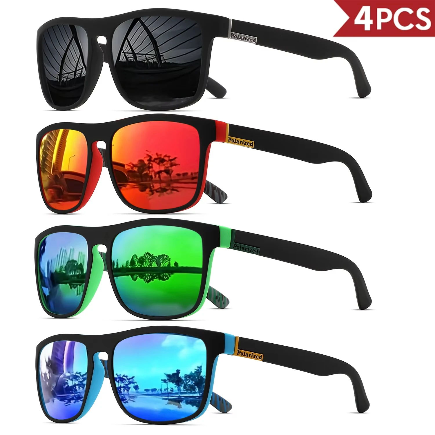 Sunglasses Uv400 - 1/4pc Occhiali da sole sportivi classici